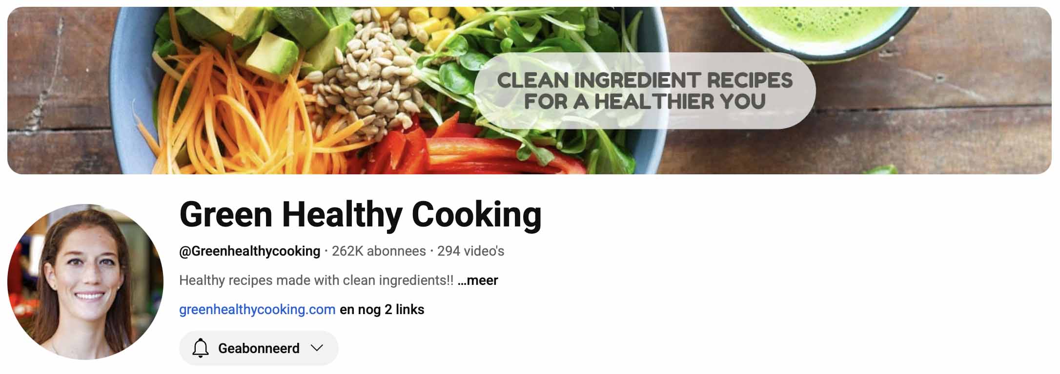 Green Healthy Cooking - Youtube kanaal