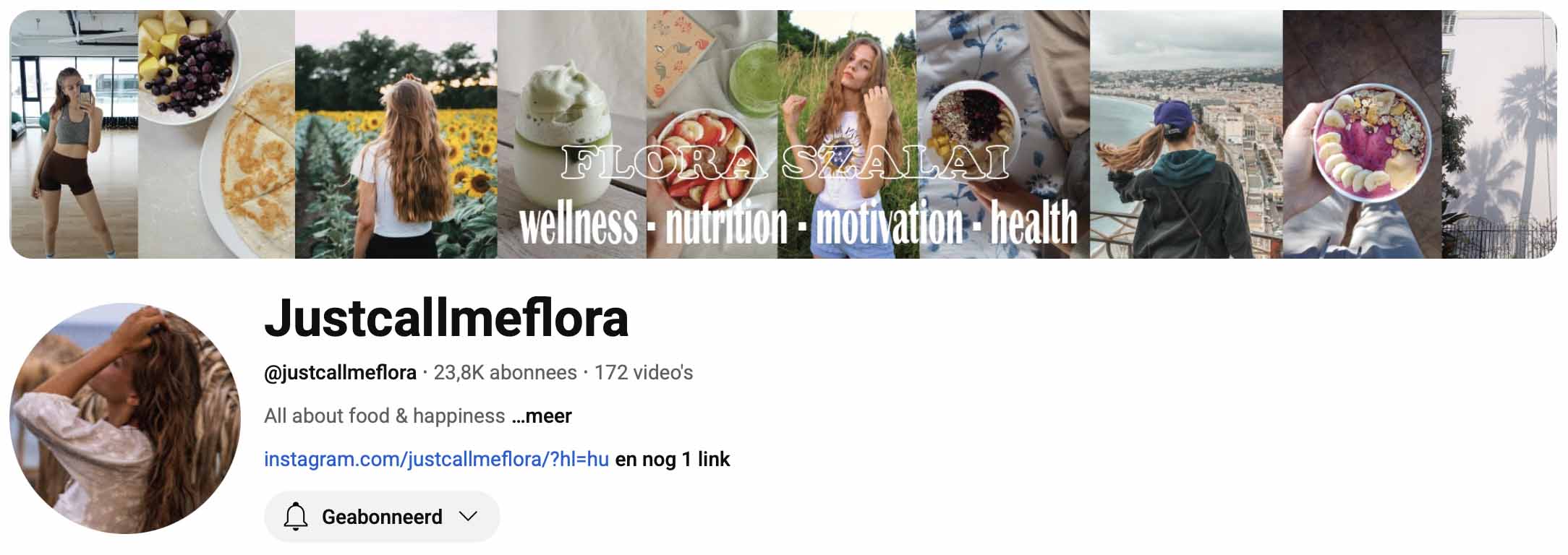 Just call me Flora - YouTube kanaal