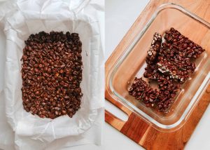 Chocolade-pindakaas snackrepen recept
