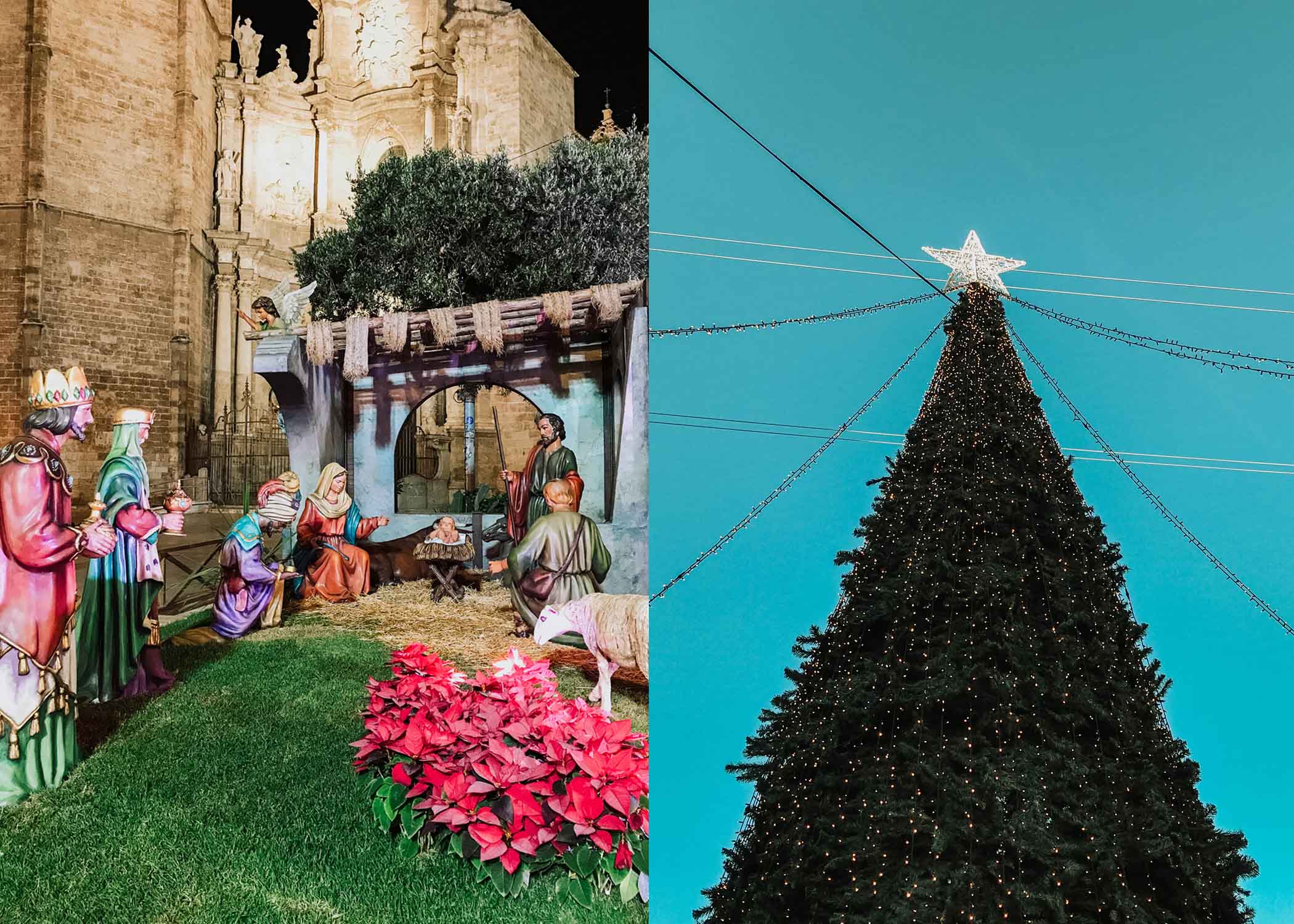 Kerstdecoratie in Valencia