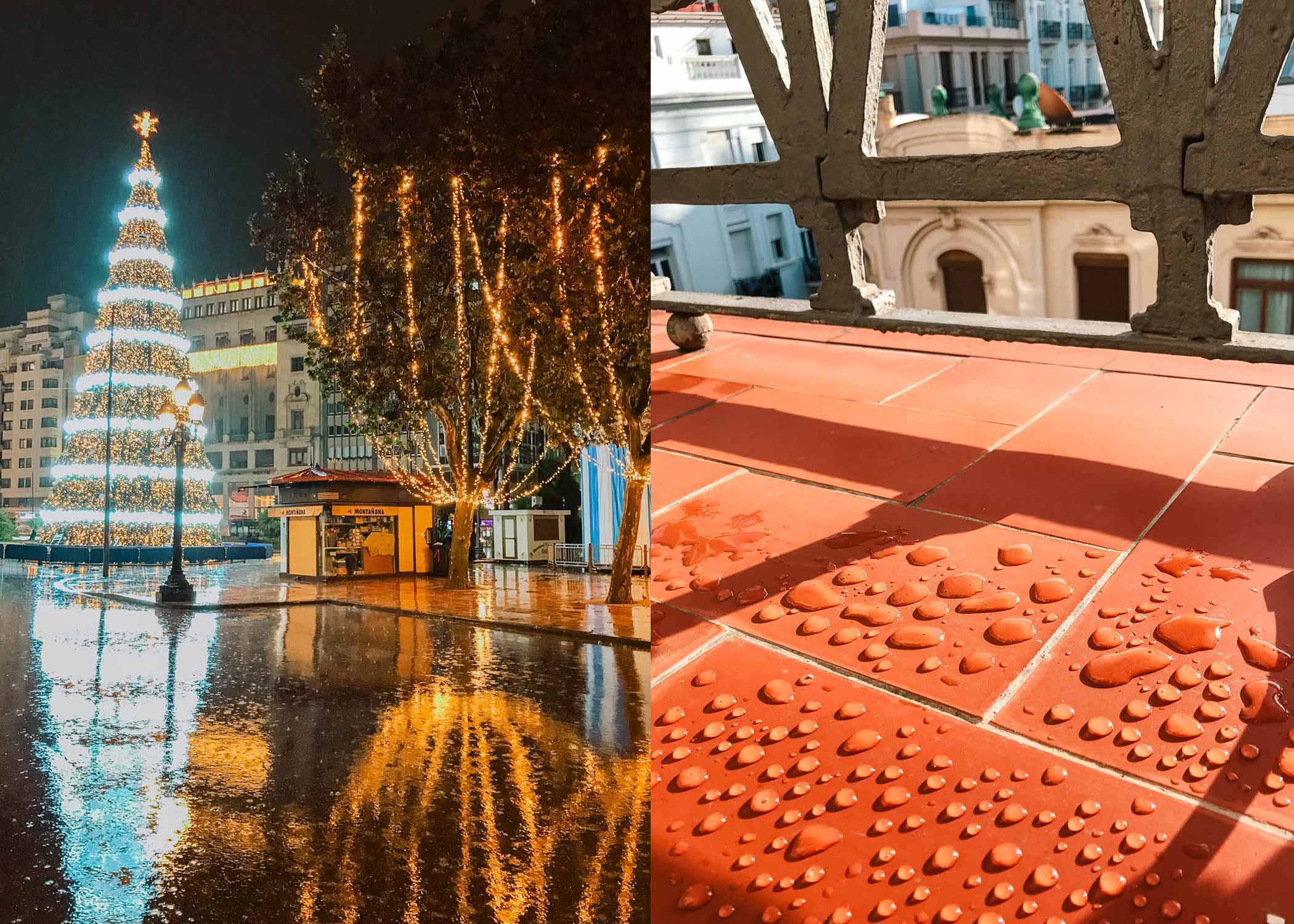 Valencia in december: veel regen